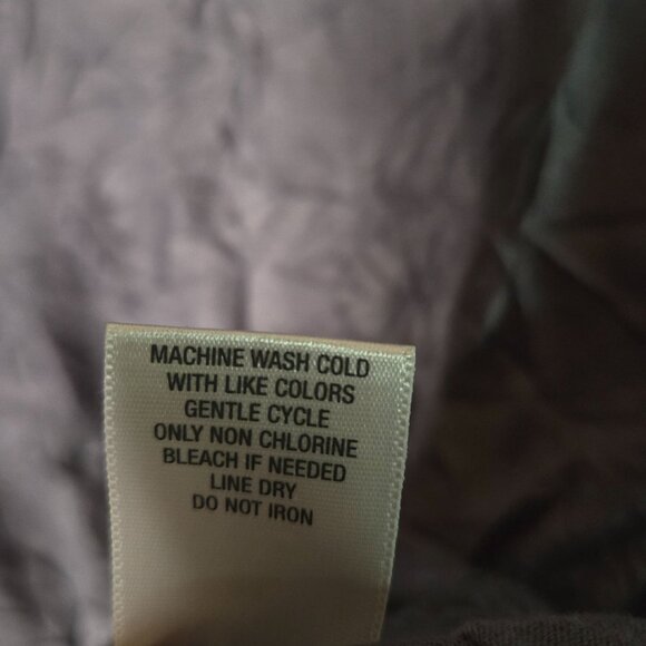 Y2K 2000s Women's Fairy Grunge Crinkle Gray Lace Trim XL Cami Tank Top - Picture 3 of 9